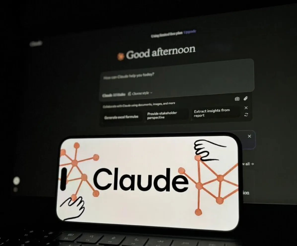 Claude AI on a phone screen — Meta AI Connectors